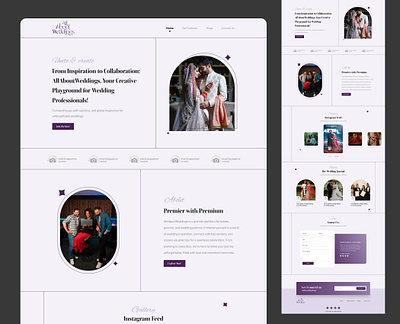 Wedding Website branding design figma illustration landing page redesign ui ui design uiux user interface