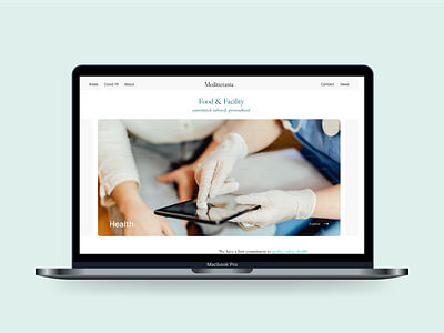 Meditterania Group - Concept Redesign health hospitality ui web design