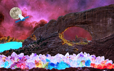 Nebula Canyon canyon concept art digital art digital imaging extraterrestrial galaxy image manipulation nebula photo editing photoshop retouching universe