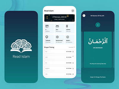 Read Islam - Islamic App Design app app design app design concept app ui app ui design design islamic app islamic app design islamic app design concept islamic mobile app design mobile app design read islam ap ui ui ux app