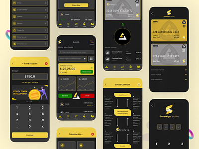 Sovereign Wallet - Crypto Trading App 3d app app design app ui design branding crypto app design crypto trading app design crypto wallet app design graphic design mobile app design ui ui ux wallet app design