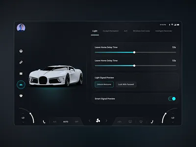 Next-Gen Dashboard : Leave Delay Time Shows app artificial intelligence automotive car car dashboard car design car hmi car panel cluster concept dark dashboard design electric car futur hmi interface navigation product design web app
