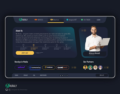 UIUX design-Huraly web & application actions digital currency and game ui hover design ui ux web design game landing page