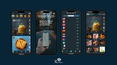 My Xfoodies project food mobile app design product design