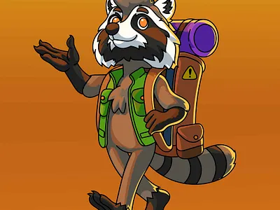 Rocky Raccoon | Mascot Design branding character character design design graphic design mascot mascot art mascot design