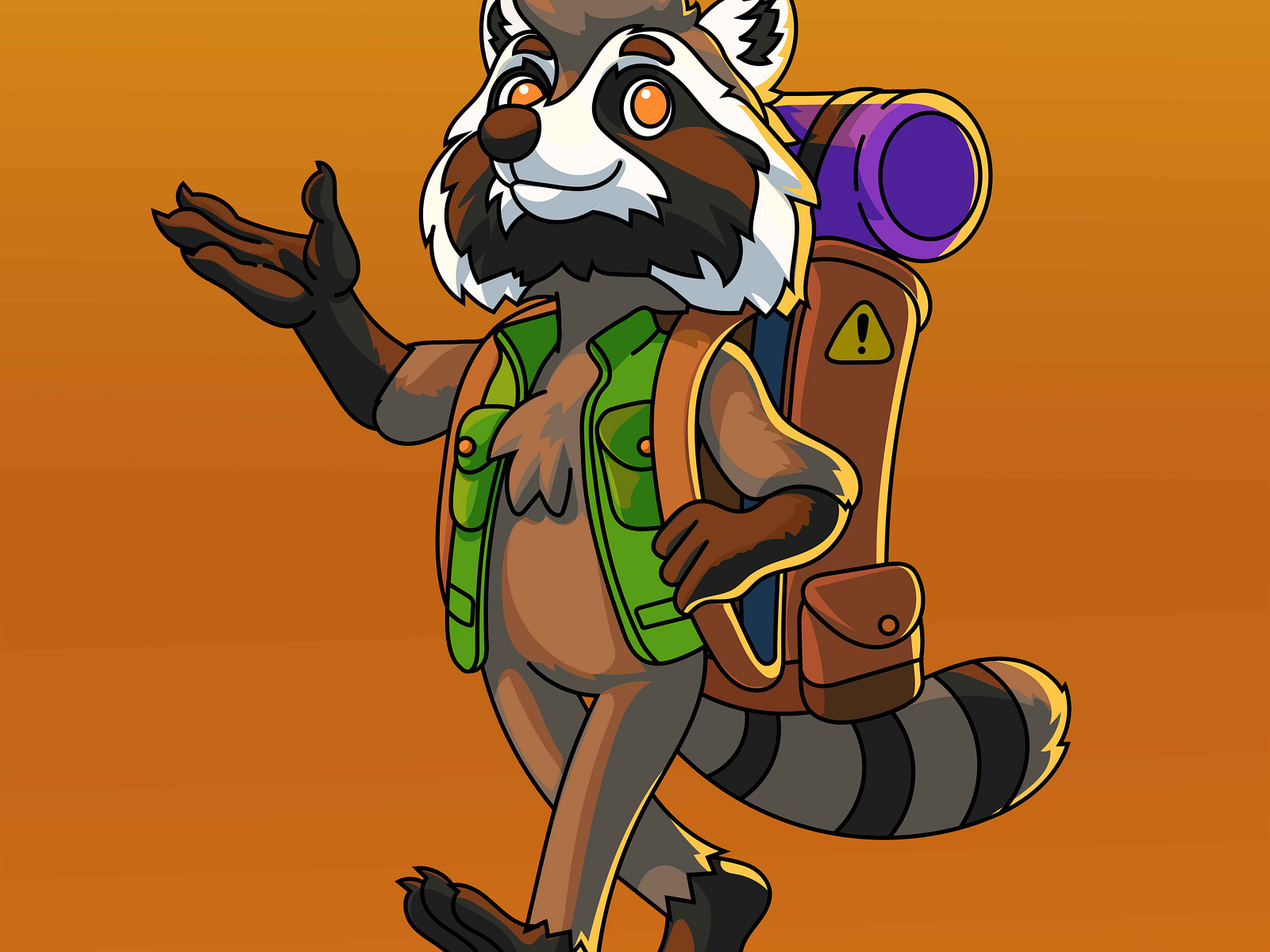 Rocky Raccoon | Mascot Design by Shane Seivewright on Dribbble