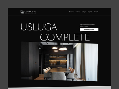 Complete architecture branding corporative design elegant hero section luxurious luxury ui webdesign