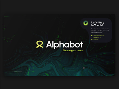 Alphabot Pitchdeck branding design digital art pitch deck