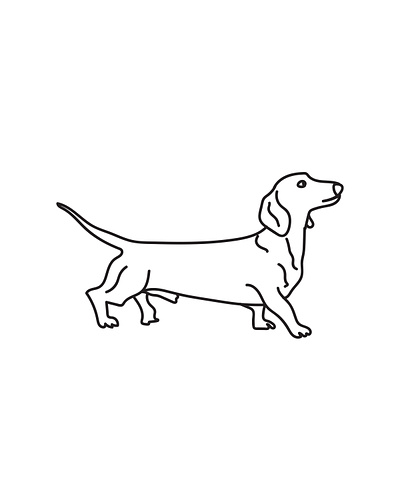 Line Drawing - Little Puppy animal animal line design art dog dog line art drawing illustration line line art line drawings pet vector vectors