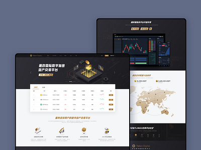 Token Blockchain website design icon illustration ui