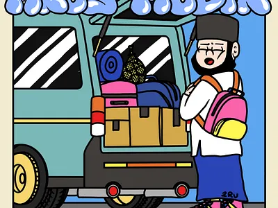 TURU. ARUS MUDIK. branding cartoon cute cartoon design graffiti graffiti font graphic design illustration poster turu turu always