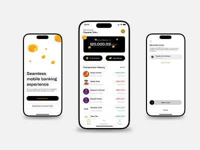 Gidigold - Mobile Bank APP banking fintech mobile bank ui