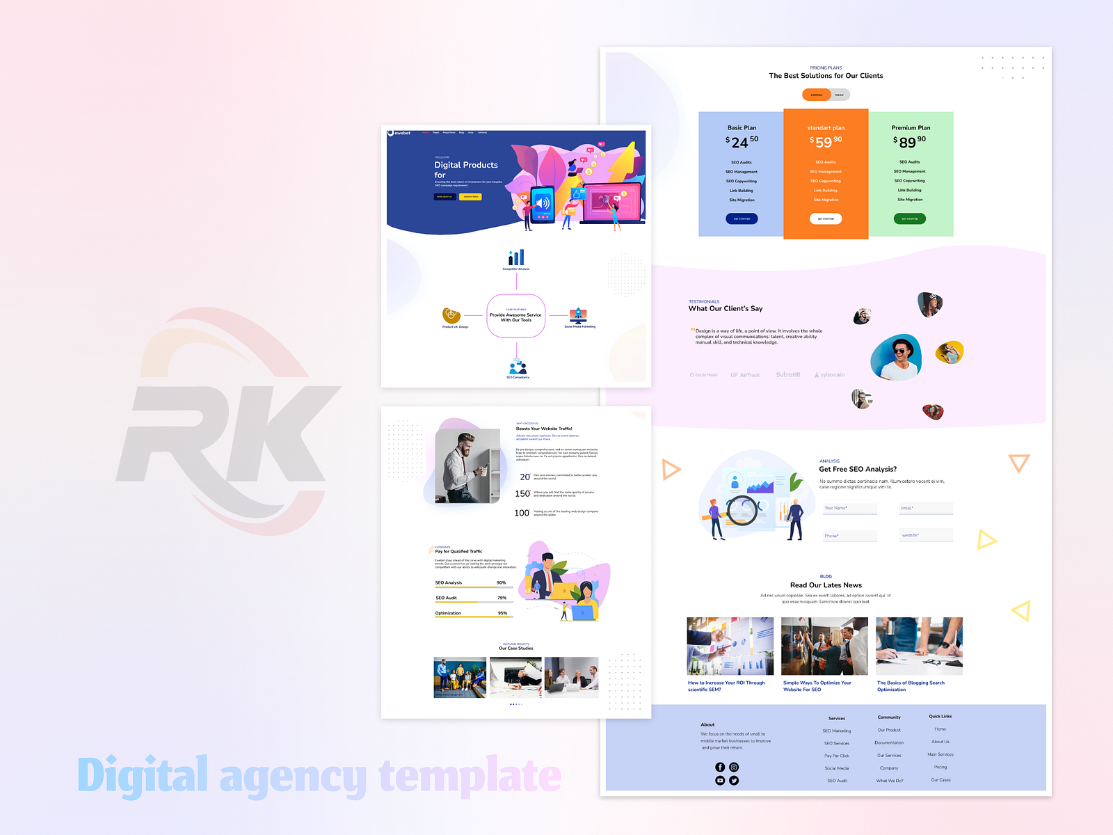 Creative Design Agency Web Design by ronak kalariya on Dribbble