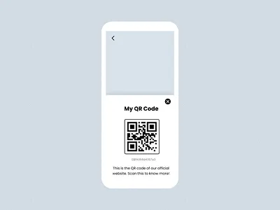 QR Code modal design figma product design ui uiux ux