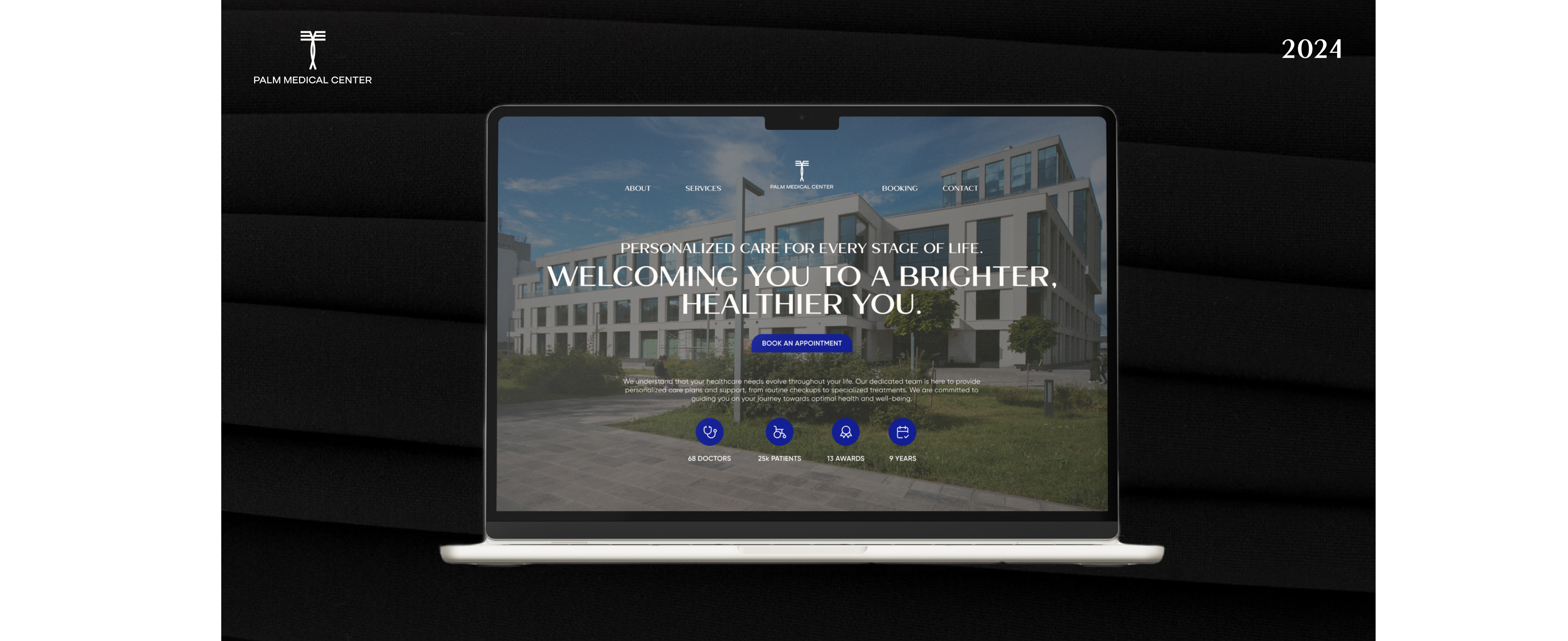 Palm Medical Center Landing Page. figma hospital landing page landing page landing page design ui uiux web design website design