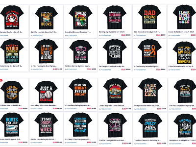 Trendy T-Shirt Design Bundle merch by amazon trendy t shirt