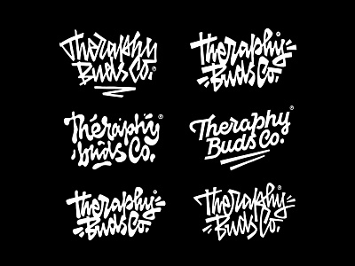 Theraphy Buds sketches calligraphy customtype design lettering logo logotype typemate typography