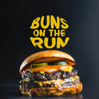 Buns On The Run branding graphic design logo