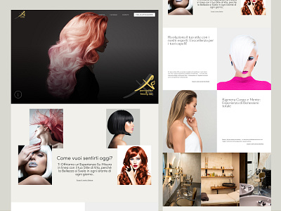 XO Parrucchieri - Hair Stylish & Beauty Center design ui web design wordpress