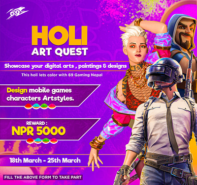 Banner Design for Clients banner design graphic design holi banner social media post