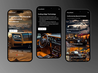RoyceRealm - Mobile car app app design car app car rental design interface luxury mobileapp product design ui ui design uiux ux ux design