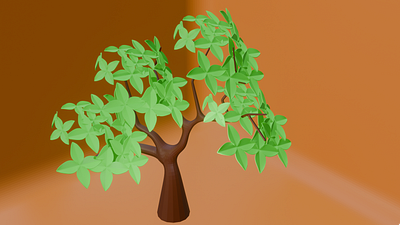 Low Poly 3D Model 33:Tree 3d animation app branding design graphic design illustration logo motion graphics typography ui ux vector