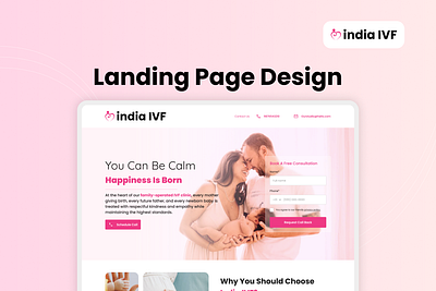 India IVF Landing Page UI branding design figma fund graphic design illustration landing landing page ui uiux