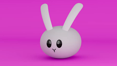 3D bunny mascot 3d 3d animation animal animation bunny character cute design design for social media illustration mascot minimal motion graphics pet rabbit social media video