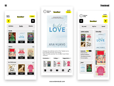 Booker App | Reading book an application app app design ui ui design