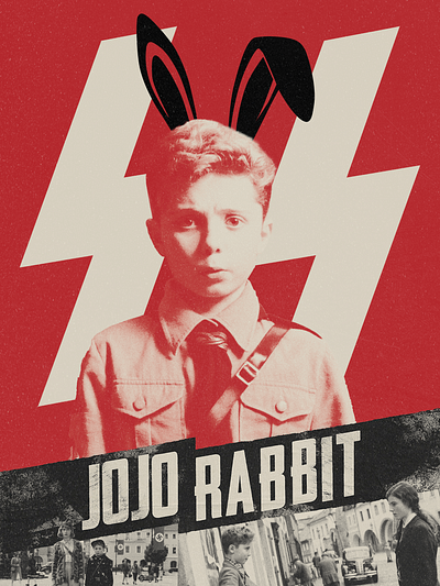 JO JO RABBIT Poster Design design graphic design illustration jojo rabbit movie poster photoshop poster poster design