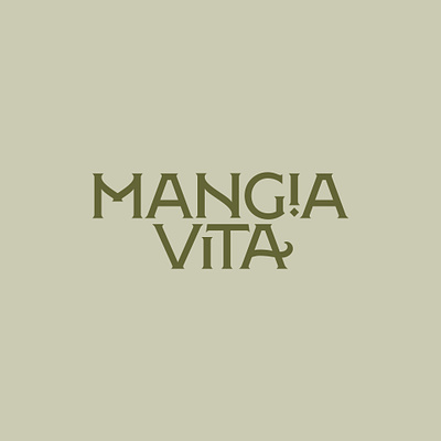 Mangia Mangia logo typography