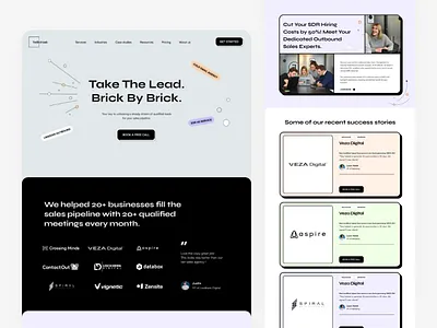 FrontBrik-Landing page design landing page ui ux
