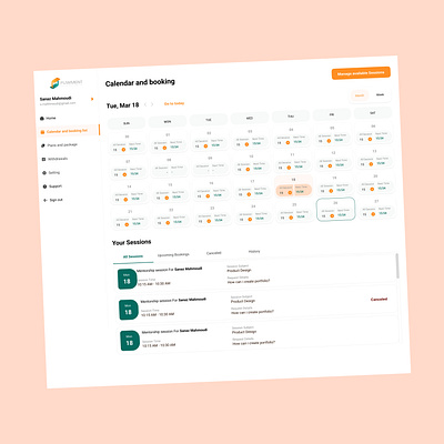 Calendar and booking booking calendar graphic design ui