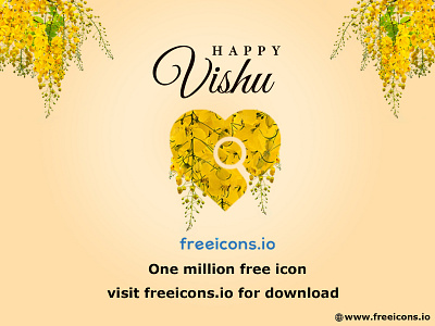 Vishu Wishes design free icons happy vishu icon illustration vector web