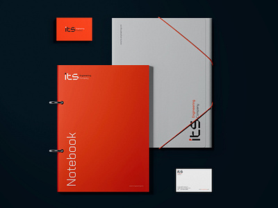 ITS Engineering Company brand businesscard collateral corporate identity letterhead notebook visual identity