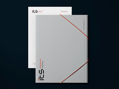 ITS Engineering Company brand folder letterhead logo visual identity