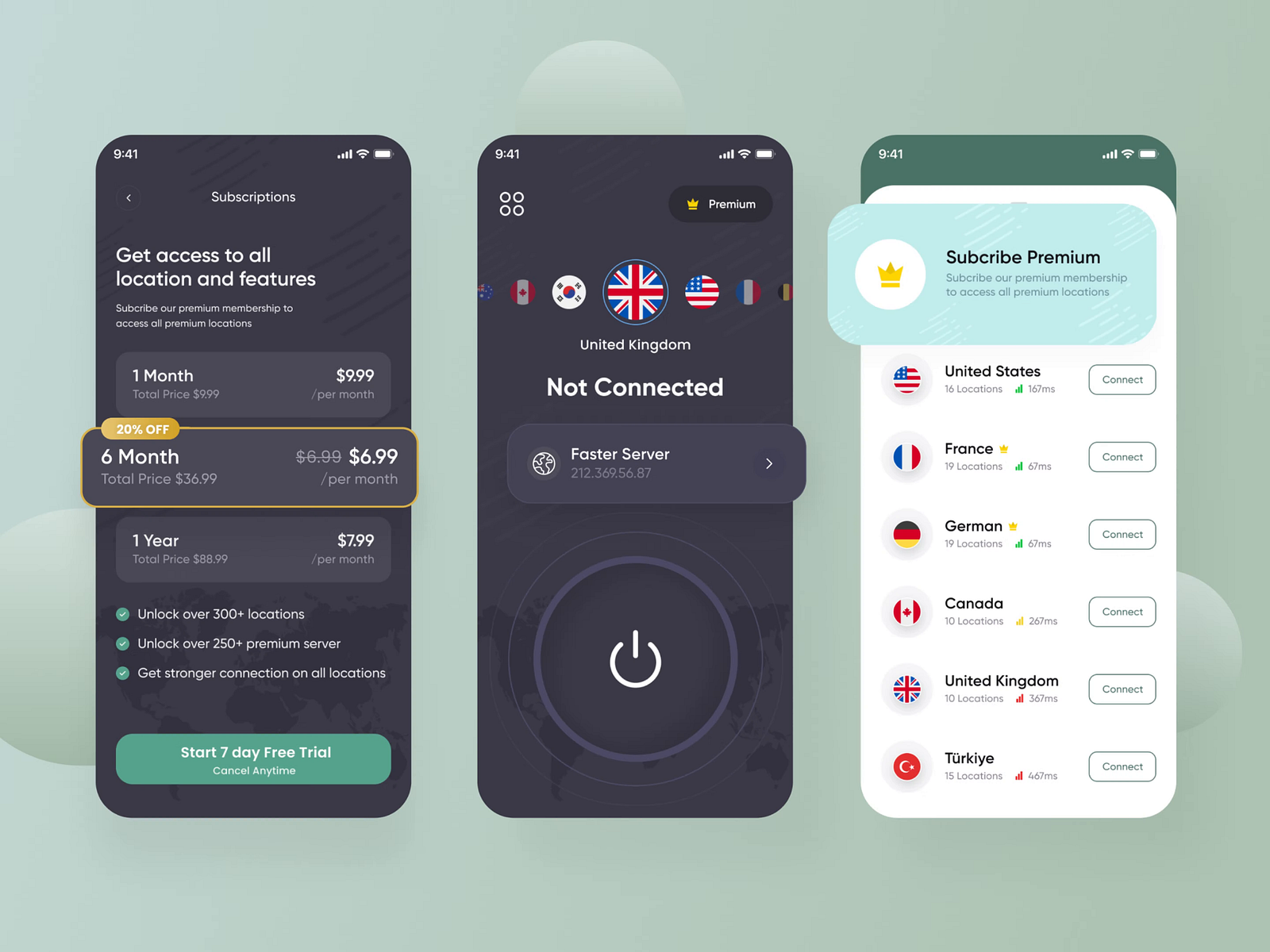 SafeNet VPN app UI/UX by thedesigncapital by designcapital on Dribbble