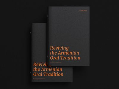 Reviving the Armenian Oral Tradition academic book book design booklet dissertation editorial indesign layout print print design student work thesis typography university