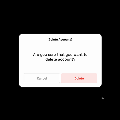 Delete with Pleasure action animation delete figma interaction modal popup prompt prototype ui ux