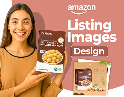 Amazon Infographics/Listing Images - BBQ Flavored Nuts amazon branding design graphic design graphicdesign illustration listingimages logo photoshop