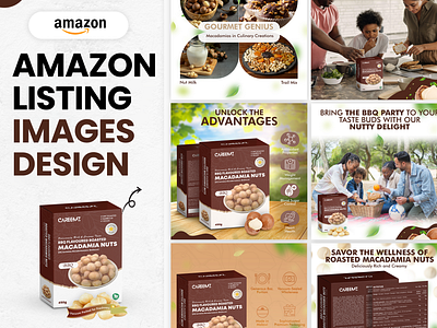 Amazon Infographics/Listing Images - BBQ Flavored Nuts amazon branding design graphic design graphicdesign illustration listingimages logo photoshop