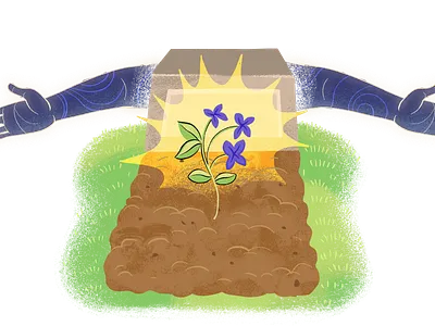 Earth in color - editorial editorial illustration lifestyle