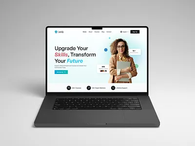EdTech Home Page edtech homepage ui ux