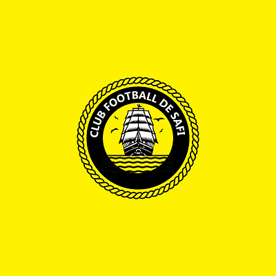 Logo Football 2024 branding cub footbaall graphic design koora logo morocco safi