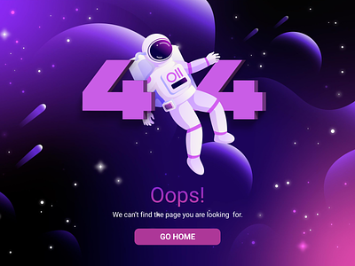 404 Page Design / #DailyUI Day 8 404 design figma ui