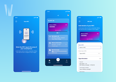 NFC TAG DATA design figma high fidelity illustration mobile application nfc nfc scan nfc tag product design ui ui design uiux ux ux design