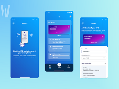 NFC TAG DATA design figma high fidelity illustration mobile application nfc nfc scan nfc tag product design ui ui design uiux ux ux design