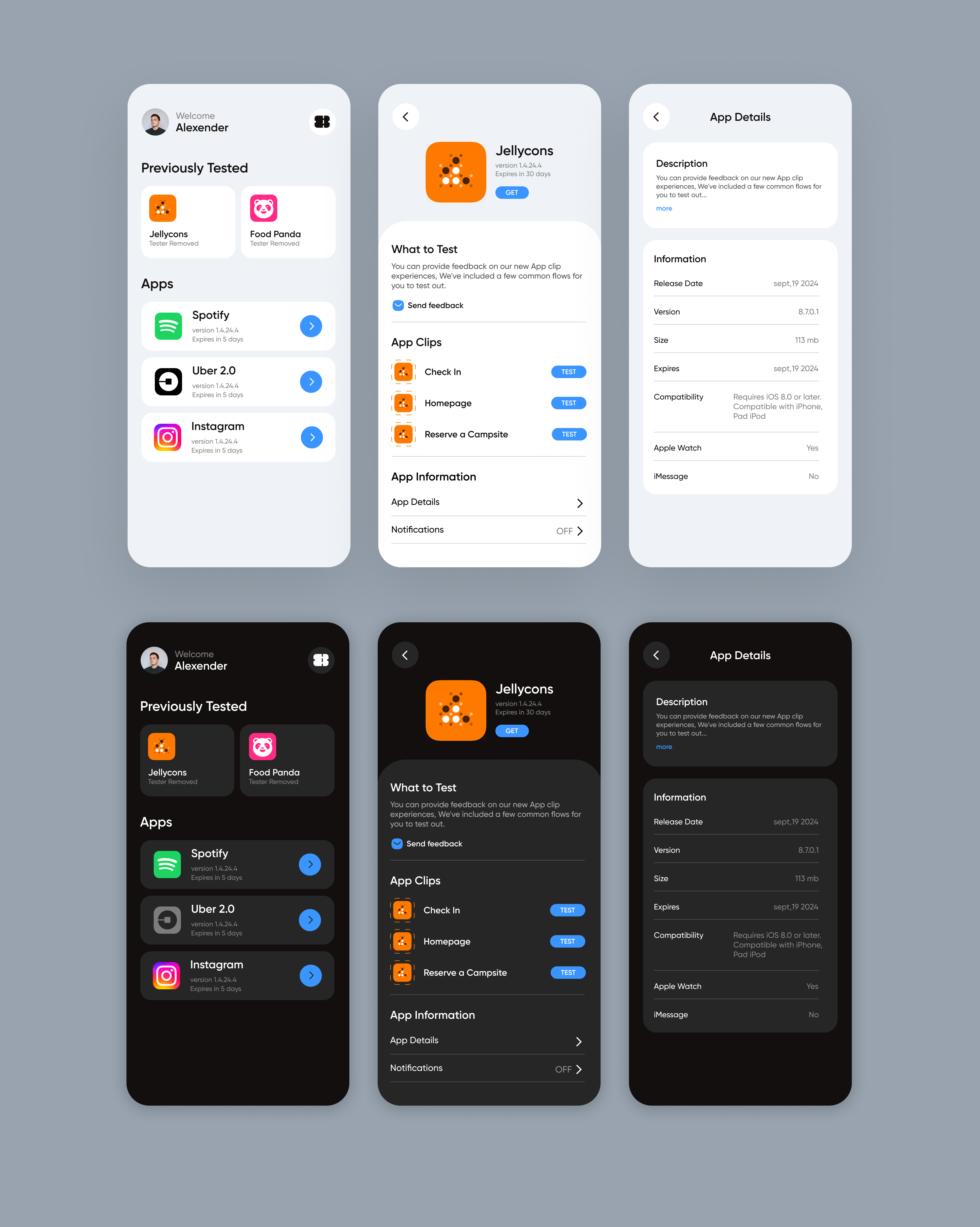 Testflight App design app design design ui web design website design