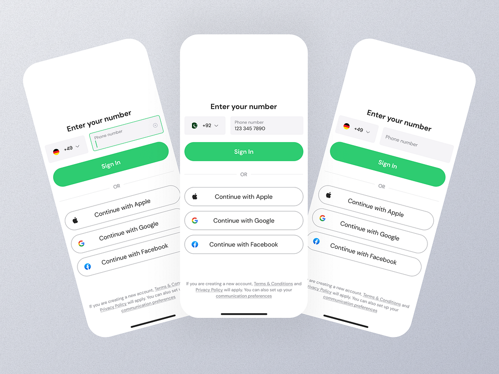 Add Phone Number Mobile App Ui by UI Ants on Dribbble