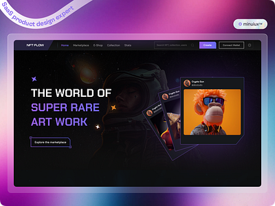 NFT Marketplace design crypto crypto design crypto landing page design dark landing page design dashboard design ecommerce design landing page design marketplace design nft nft landing page design nft marketplace nft marketplace design product design ui user experience ux